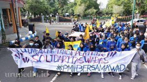 Ratusan Kader PMII Tulungagung Gelar Aksi Turun ke Jalan Sebagai Bentuk Solidaritas Bagi Warga Wadas