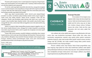 Buletin Nusantara Edisi 2; Cashback Toko Online