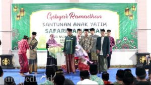 Kompak! MWC NU Dongko Bersama Pemerintah Desa Gelar Safari Ramadhan dan Santunan