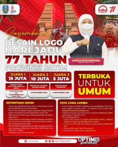 Ayo Sabet Hadiah Jutaan Rupiah dalam Sayembara Desain Logo Hari Jadi Jatim ke-77