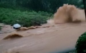 Curah Hujan Tinggi, Banjir Landa Watuagung Trenggalek