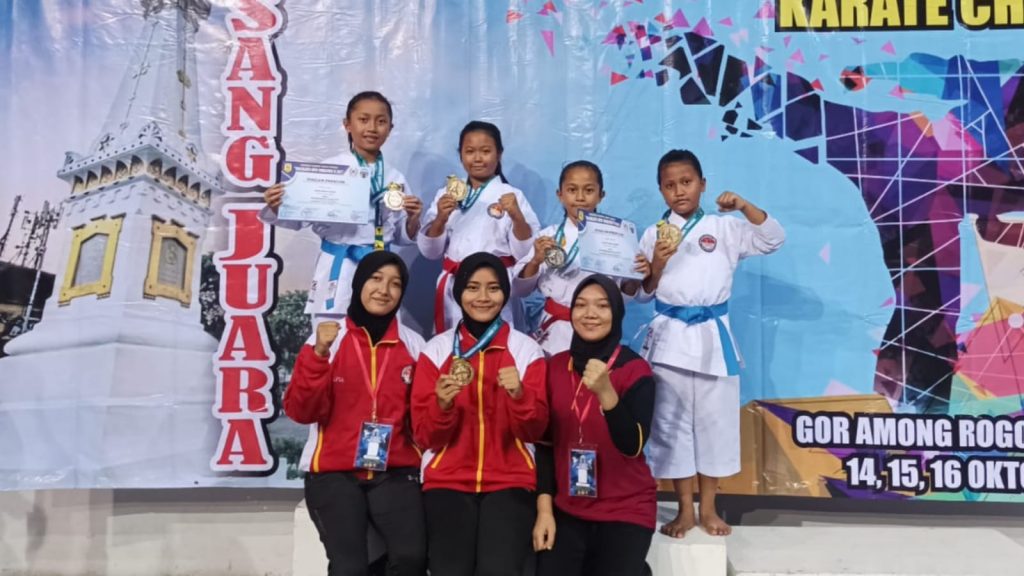Kontingen Karate Trenggalek Borong 7 Medali dalam Kejurnas Inkado Yogyakarta Open 2022