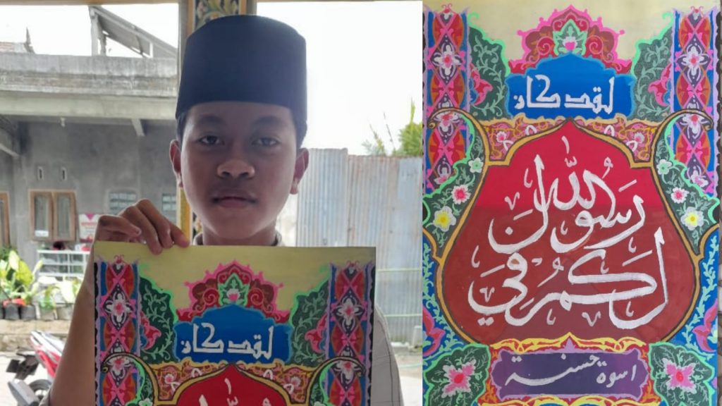 Alva Muhammad Hassya, Santri Asal Trenggalek Raih Juara 3 Kaligrafi Tingkat Nasional