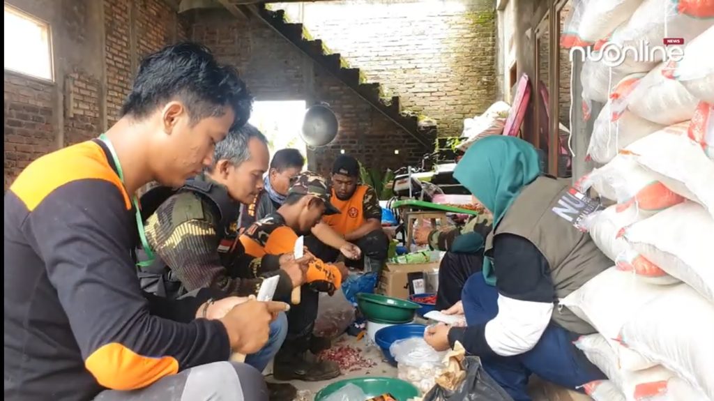 Menanggapi Bencana Gempa di Cianjur, NU Jateng Dirikan Dapur Umum