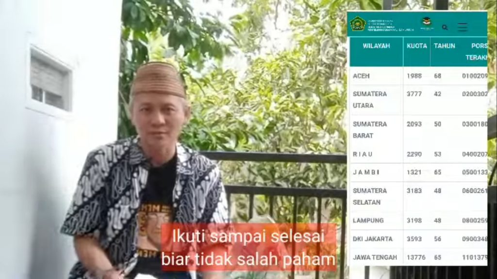 Terkait Haji, Gus Zahro Wardi: Pendaftaran Harus Dihentikan