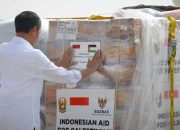 Presiden Lepas Bantuan Kemanusiaan untuk Palestina 31,9 Miliar