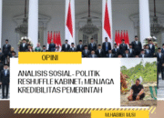 Analisis Sosial- Politik Reshuffle Kabinet: Menjaga Kredibilitas Pemerintah