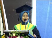 Wisudawati Sampaikan Sambutan Haru pada Wisuda Sarjana STEBI Syaikhona Kholil Sidogiri Periode IV