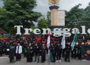 Ribuan Pendekar Turun ke Jalan, Pagar Nusa Trenggalek Gelar Aksi Bela Kiai dan Pesantren