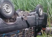 L300 Terjun ke Selatan Jembatan Desa Bungur, Sopir Selamat Tanpa Luka